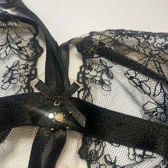 Honey Birdette Emma Bodysuit One Piece Black Size XS - Picture 12 of 13